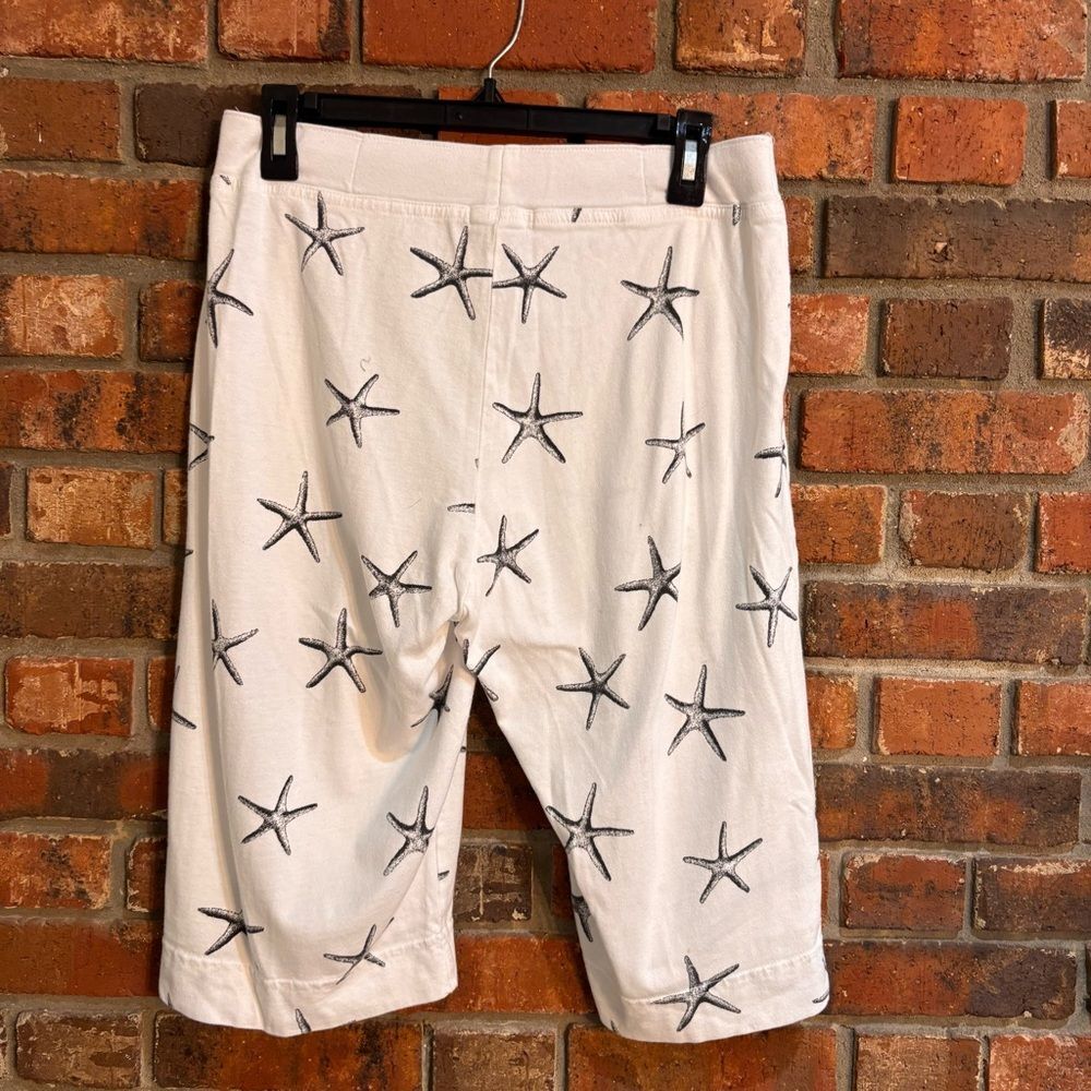Fresh Produce womens sea star pull on sweatpants shorts white M